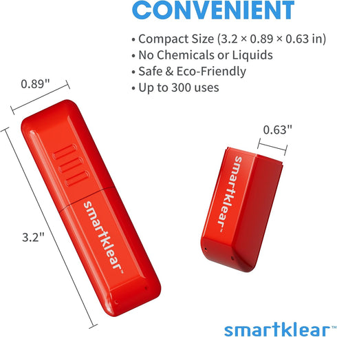 SmartKlear Smart Phone Screen Cleaner - for iPhones, Androids, and More - Cleaner with Carbon Microfiber Tech - Injected Red - 1 Count...