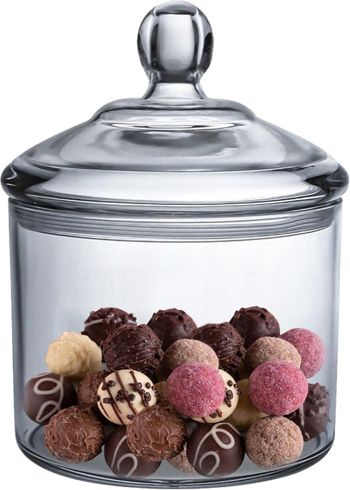 Cookie Jar, Candy Dish with Lid, Clear Acrylic Airtight Jar for Nuts, Cookies, Candy, Chocolate, 40 OZ...