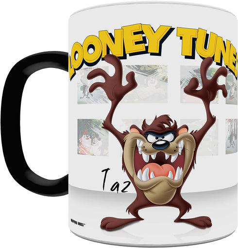 Morphing Mugs Looney Tunes Tazmanian Devil (Taz) Ceramic Mug, Black...