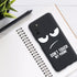kwmobile TPU Silicone Case Compatible with Samsung Galaxy A03s - Case Soft Cover - Don't Touch My Phone White/Black...