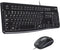 Logitech Mk120 Wired Keyboard + Mouse Combo, USB 2.0, Black...