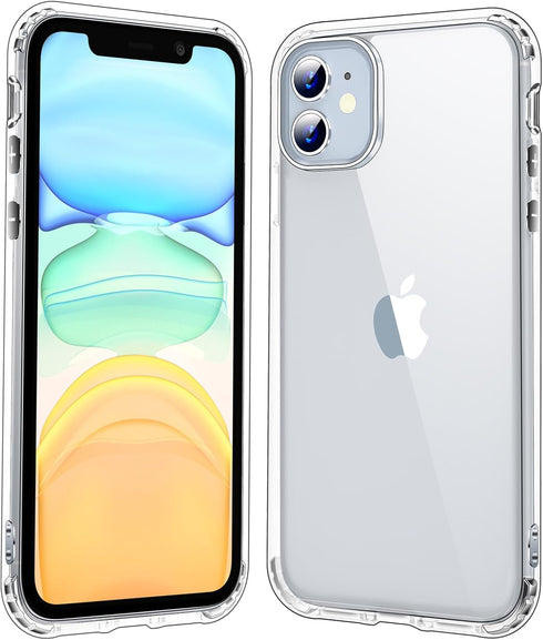 jaroco iPhone 11 Case 6.1-Inch, Non-Yellowing Shockproof Phone Bumper Cover, Anti-Scratch Clear...
