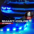 OPT7 Aura Single Row Expansion Pack - 2pc 12” RGB Multicolor LED Strips w/Splitters and Extension Wires for Interior, Wheel Well, Grille, Motorcyc...