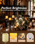 Homemory Flickering Flameless Votive Candles, 12PCS Battery Operated LED Votive Tealight Candles, Realistic Electricn Fake Candle for Easter, Wedd...
