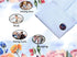 Cufflinks for Men Classic Cuff Links for Tuxedo Shirts Business Wedding 2pcs in Gift Box...