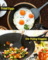 2 Pcs Silicone Wok Spatulas, Non-Stick BPA Free High Heat Resistant Handy Kitchen Utensils for Cooking, Baking, Flipping Eggs, Pancake, Burgers?Bl...