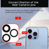 for iPhone 13 PRO OEM Rear Camera Lens Replacement for iPhone 13 PRO MAX with Dual-Sided Adhesive Back Camera Glass Lens with Fix Tool Repair Kit ...