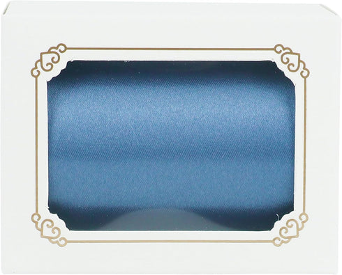 MEEDEE Smoke Blue Satin Ribbon Lux Double Faced Satin Ribbon 3 Inch Dusty Blue Ribbon Ribbon by 10 Yards Smoke Blue Ribbon for Crafts, Christmas T...