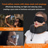MLVOC Travel Pillow 100% Pure Memory Foam Neck Pillow, Comfortable & Breathable Cover, Machine Washable, Airplane Travel Kit with 3D Contoured Eye...