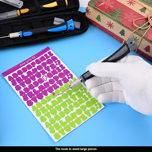 EHDIS Precision Hobby Craft Knife Set Craft Weeding Tool Kit for Adhesive Vinyl HTV Removing Iron on Tiny Vinyl Paper Crafting Silhouettes DIY...
