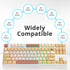 surmen 139 XDA Profile PBT Keycaps 75 Percent, Custom keycaps Dye Sublimation with ISO Keys for 61/68/82/87/108 Mechanical Keyboard (Stamp)...