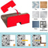 Wall Mounted Speaker Stand Holder Floating Shelf, Monitor Camera Holder Small Shelf for Bluetooth Speaker Webcam Cell Phones Mesh Router Toy Displ...