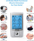 NURSAL 24 Modes TENS Unit Muscle Stimulator with Continuous Stimulation, Rechargeable Electronic Pulse Massager with 8 Pads for Back and Shoulder ...