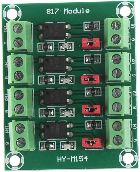 PC817 4-Channel Voltage Converter Module Optocoupler Isolation Driving Module...