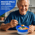 2Pack Spill Proof Scoop Bowl with Non-Skid Suction Base, Adaptive Self-Feeding Dinnerware for Elderly and Disabled...