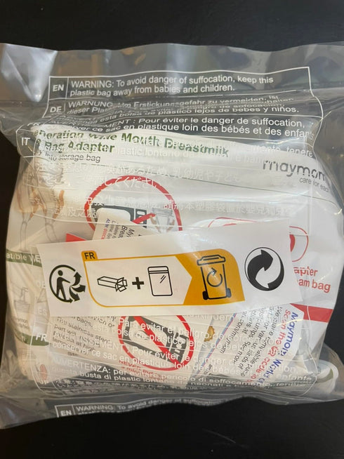 Maymom Milkbag Adapter, Widemouth 2nd Generation; Compatible with Spectra Avent Pumps; Most Milkbags inc. Lansinoh Bags;Do Not Use Microwave or St...