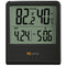 Indoor Thermometer, Room Thermometer and Hygrometer with Clock, Temperature and Humidity Meter with Clock, Double Comfort Indicator, Time, Date(Bl...