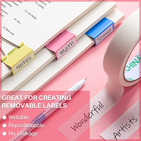 Artist Tape Masking Tape White Drafting Tape White Artist Tape Watercolor Tape for Painting (0.6 inches)...