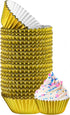 Green Direct Cupcake Liners - Standard Size Gold Cupcake Wrappers to use for Pans or carrier or on stand - Paper Baking Cups Pack of 240...