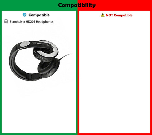 Breathable Headset Earpads Replacement Headphone Ear Pads Compatible with Sennheiser HD-205 HD 205 Headphone......