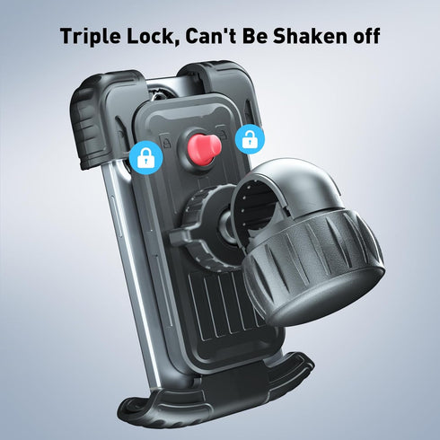 Hiboy Bike Phone Holder, 360° Rotation Adjustable Motorcycle Phone Mount,Bicycle Scooter Handlebar Phone Clip for 5.1" - 6.8" Smartphones......