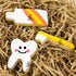 6Pcs Tooth Brush/Toothpaste/Teeth Cute Stainless Steel Cookie Cutter Fondant Cutter Baby Kids First Tooth Party Decorations Supplies Dentist Birth...