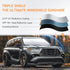 Windshield Sun Shade Car Window Shade UV Reflector Keeps Vehicle Cool Folding Sun Visor Heat and Sun Reflector (Ultra-Large 70 x 35 inches)...
