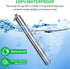 Airtight Aluminum Metal Storage Tube(3 Packs), Cute Small Pill Box Case Waterproof and Smell Proof Metal Tube Container Holder with Keychain, Fit ...