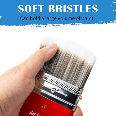 Falling in Art Filbert Paddle Paint Brush, Scale Brush for Oil and Acrylic Paints,4 Inch...