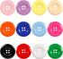 YAKA 50Pcs 1.5inch(38mm) Sewing Resin Buttons Round Shape 4 Holes Craft Buttons for Sewing Scrapbooking and DIY Craft Multicolored...