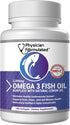 Fish Oil Omega 3 3000mg per Serving - 915mg Epa, 630mg Dha, 2000mg Total Omega 3 6 9 XL - 180 Capsules...