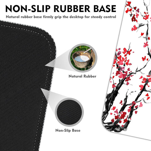 Gaming Mouse Pad, Large Mouse Pad for Desk, Desk Mat Extended Mousepad, with Non-Slip Rubber Base Desk Pad for Home Office, 31.5 X 11.8" (17) (Ink...
