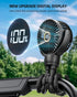 Mini Stroller Fan, Portable Baby Fan Battery Operated, LED Display with 3 Speeds, Small Clip on Fan Desk Fan USB Rechargeable, Personal Handheld F...
