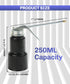 Oil Can,Oil Can Pump Oiler,Metal Pump Oil Can,Car Accessories Pistol Hand Pump Oil Can,8OZ Capacity Pump Oiler with Handle and 6" Metal Spout,250m...