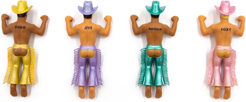 NPW Drinking Buddies Disco Cowboys Drink Markers, Wine Glass Charms, Bachelorette Party, Girls' Nights, Cowboy Theme & More, Novelty Gifts, 4 Coun...
