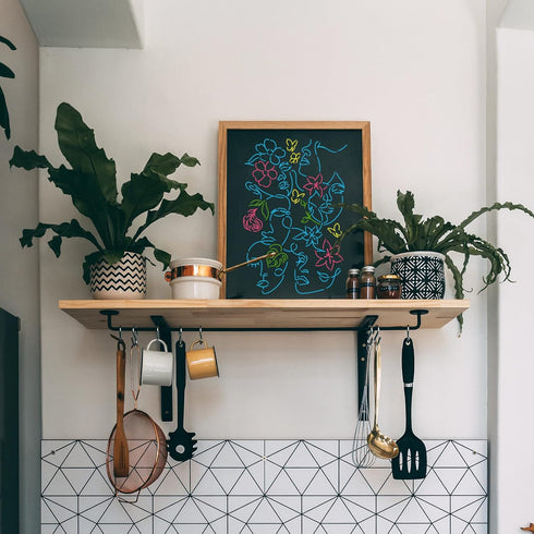 FINGERINSPIRE Abstract Floral Female Faces Stencil 11.7x8.3inch Reusable Women Face Stencil Flowers Women Pattern Decoration Stencil for Painting ...