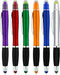Bible Highlighter with Pen and Stylus for Touchscreens, 3 in 1 Combo, Multi-Color Highlighters, No Bleed, All Black Ballpoint Ink, Wax Gel Highlig...