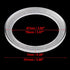 Unifizz 2Pcs Car Speaker Spacer Ring Mounting Spacer Plate Transparent Acrylic 78mm ID for 3.5 Inch...
