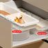 Plastic Drawers Organizer for Office Bathroom Bedroom Kitchen Desk - 1 Layers More White Storage Tray - Expandable 11.4-18.1 Inches...
