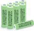 AA Ni-MH 600mAh 1.2V Rechargable Solar Light Batteries for Outdoor Solar Lamps Garden Lights Remotes Mice(8Pcs)...