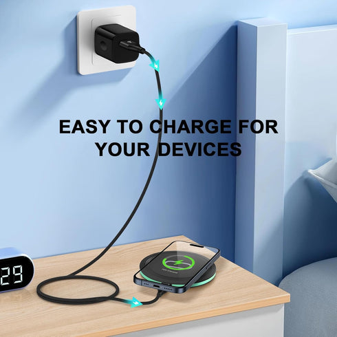 Wireless Phone Charger for Google Pixel 8a/8 Pro/8/7 Pro/7,Samsung Galaxy S24/S23 Ultra/S22/S21,Z Fold5,Wireless Charging Pad for iPhone 15 Pro Ma...
