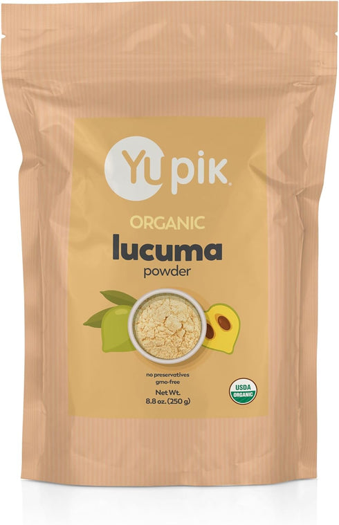 Yupik Organic Lucuma Powder, 8.8 oz, USDA Certified, Gluten-Free, Vegan, Kosher, Non-GMO, Nutritious Superfood & Natural Sweetener with Maple Flav...