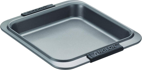 Anolon Advanced Nonstick Baking Pan / Nonstick Cake Pan, Square - 9 Inch, Gray...