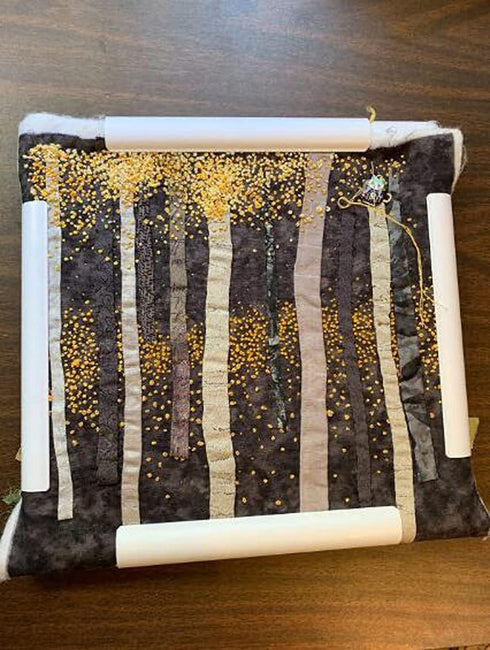 17 X 11" Plastic Cross Stitch Frame Square Embroidery Hoop White DIY Sewing Tools Sewing Hoop Handhold Craft Clip Embroidery Snap Frame Hoop for C...