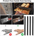 4 Pieces Heat-Resistant Silicone Oven Rack Shields Covers Oven Edge Protects Against Burns and Scars BPA Free Heat Resistant for Kitchen...