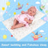 18 Inch Doll Bedding 2 Pc. Set - Reversible Print Baby Doll Bedding Accessories with Comforter and Pillow - Fits American Girl Dolls and Other 18 ...