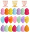 24pcs Makeup Sponge Blender Set - 21 Pcs Latex-Free Vegan Sponges with 3 Pcs Makeup Blender Holder, Beauty Cosmetic Foundation Blending Powder Puf...