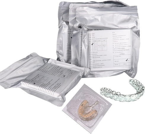 5''x5'' Dental Lab Orthodontic Splint Retainer Slice Vacuum Forming Sheet Soft Hard 1.0/1.5/2.0mm Thermoforming Material (Hard Film 1.5 15Pcs)...