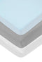 American Baby Company 100% Natural Cotton Jersey Knit 18" x 36" Cradle/Bassinet Sheet - Fitted, Blue/Gray/White, Soft Breathable, for Boys and Gir...