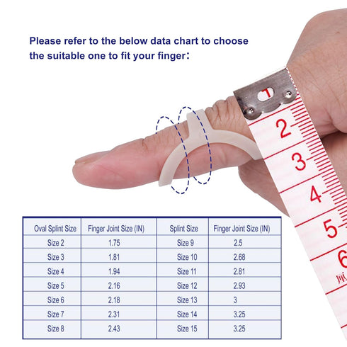 5 pcs Oval Finger Splint, Finger Splints for Trigger Finger,Mallet Fingers - Comfortable and Effective Pain Relief Finger splints For Thumb, Index...